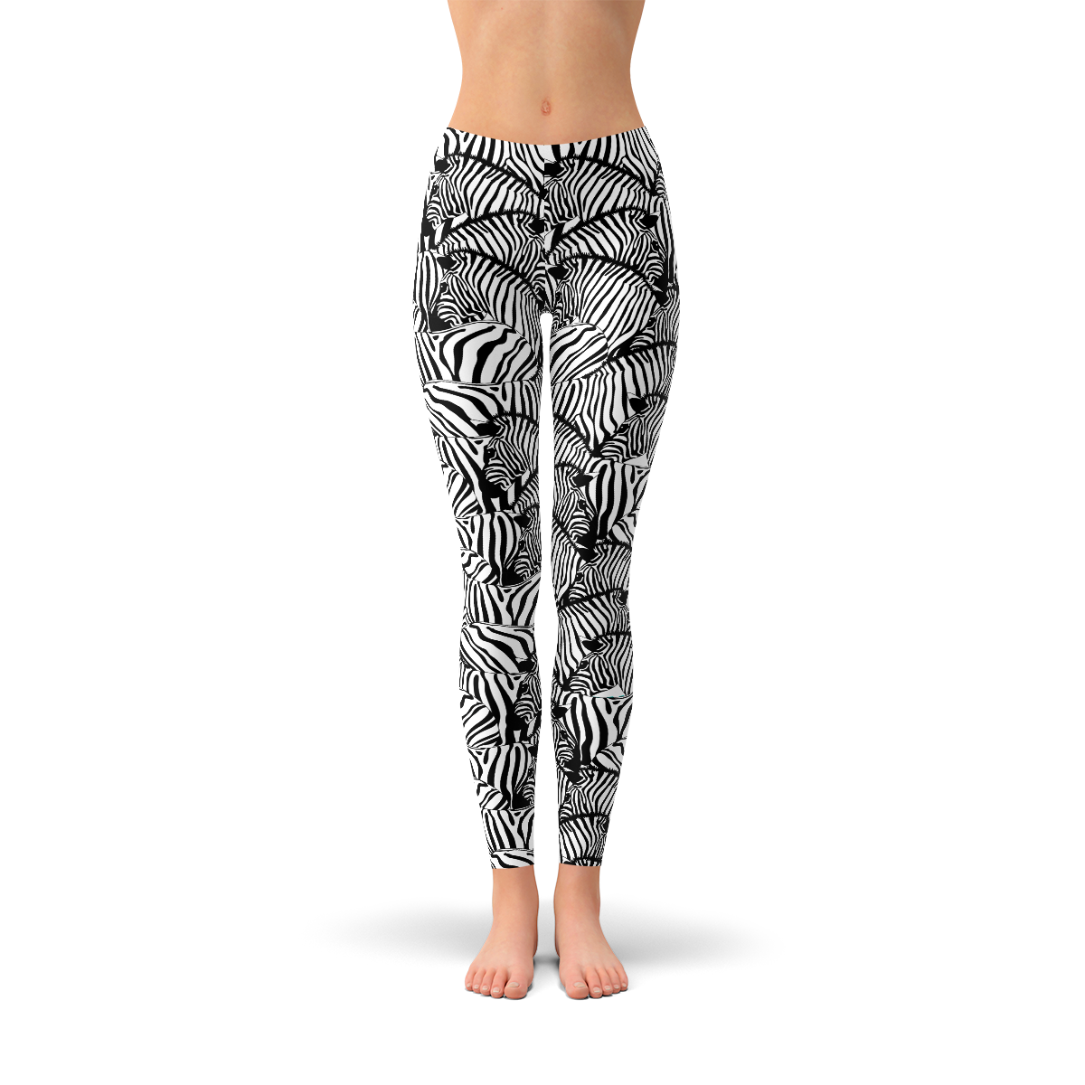 Womens Zebra Stripes Leggings