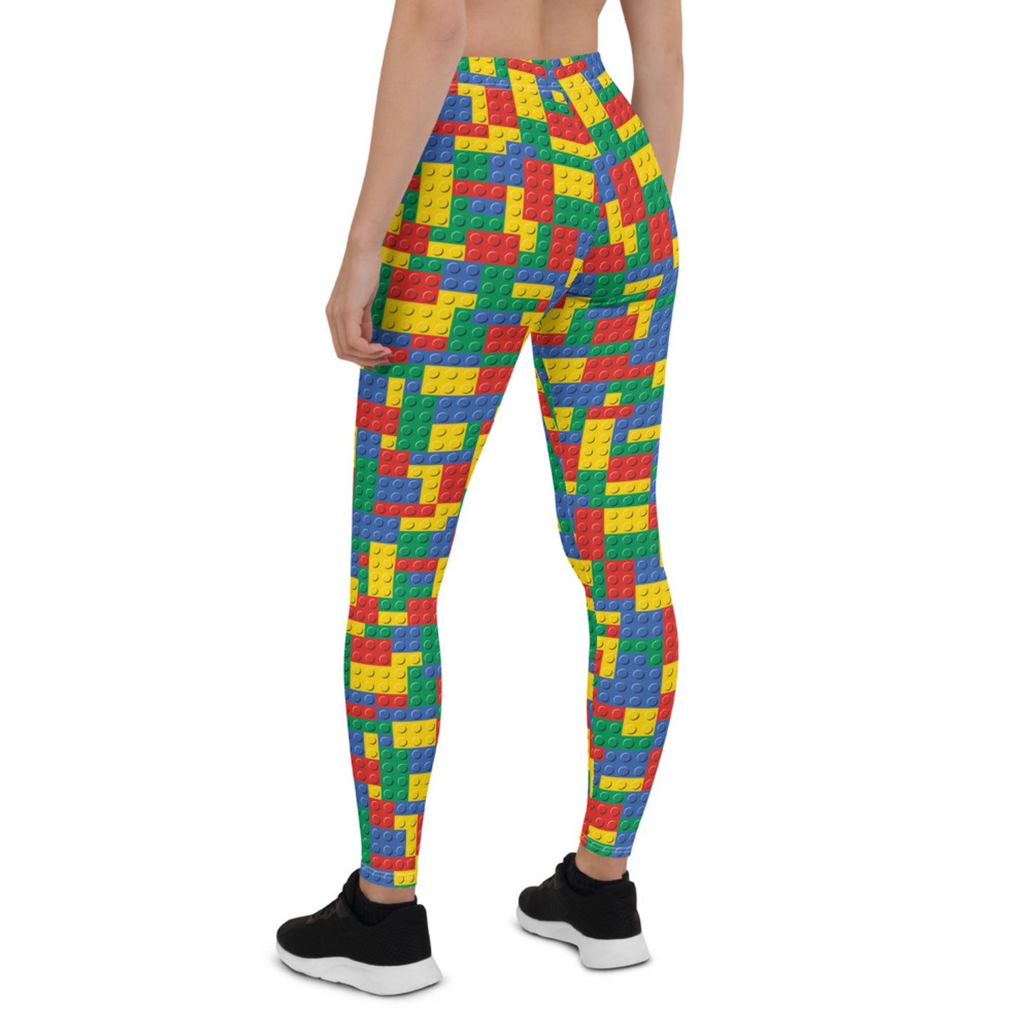 Womens Colorful Building Blocks Leggings