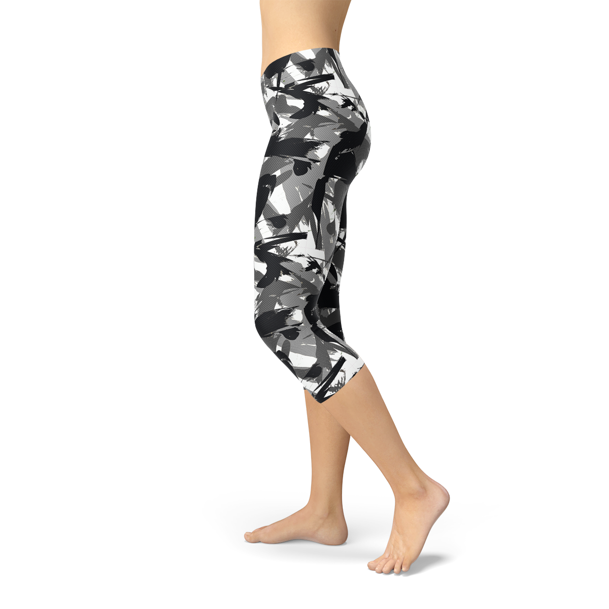 Womens Urban Camo Capri Leggings