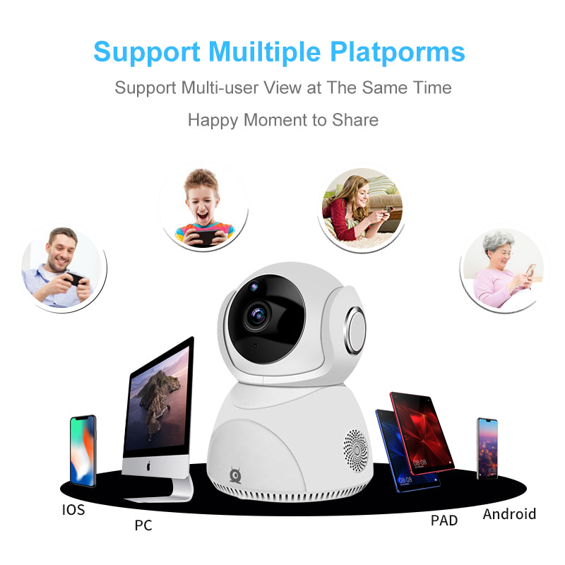 HD 1080P Camera 360° Panoramic PTZ Wireless Wifi Camera