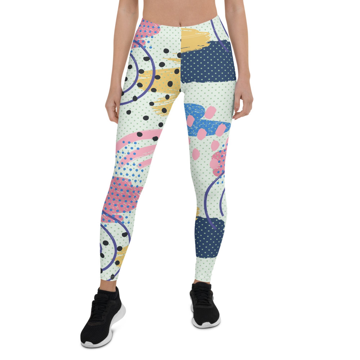 Memphis Pattern Leggings for Women