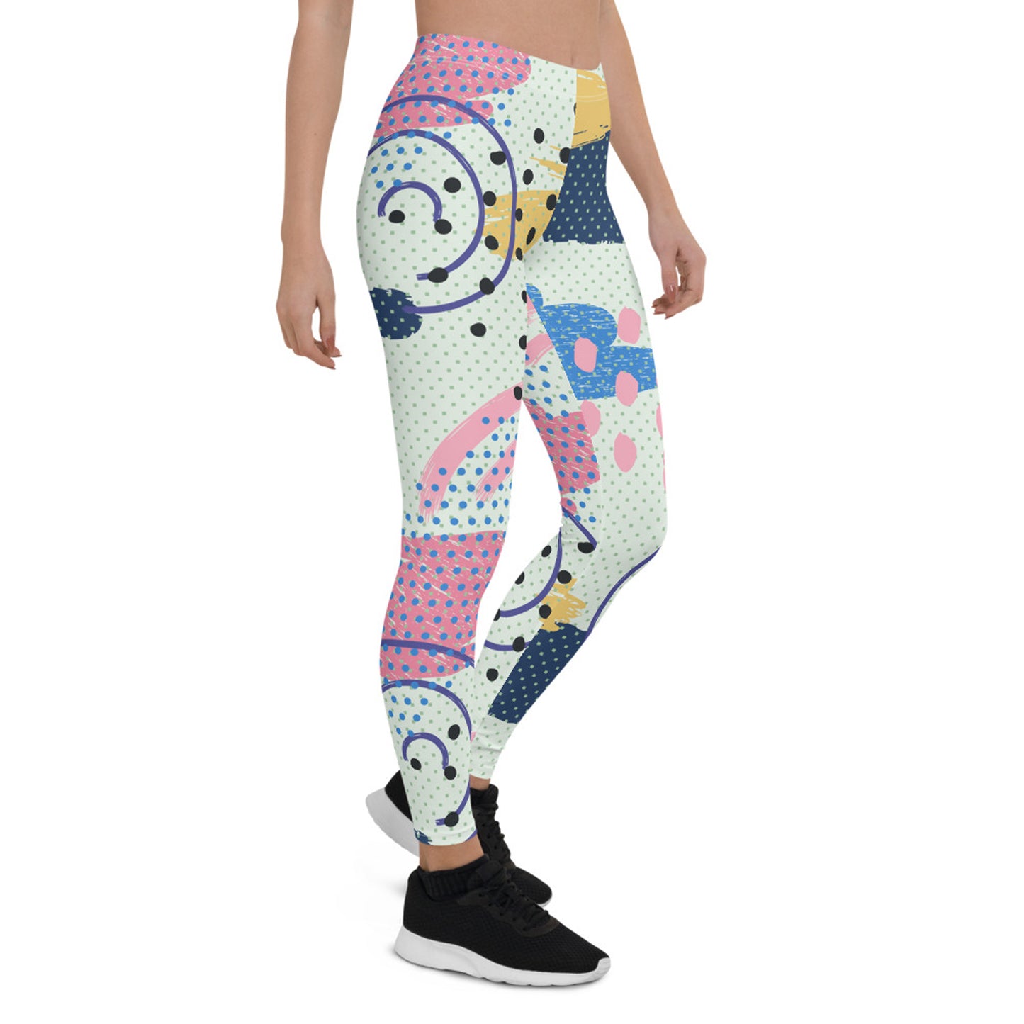 Memphis Pattern Leggings for Women