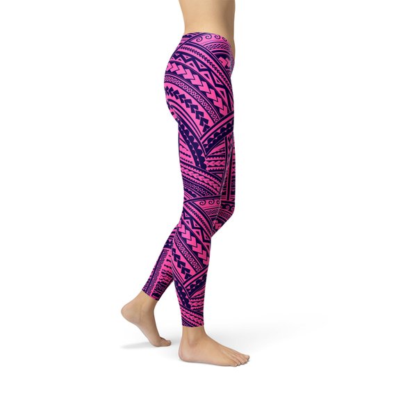 Purple Maori Leggings